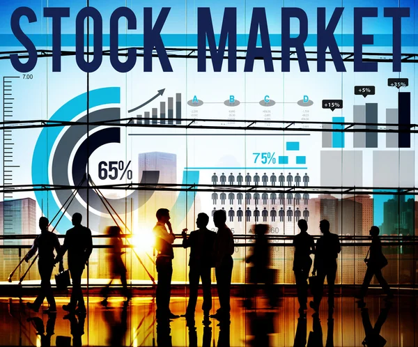Stock Market kockázat gazdaság pénzügyi fogalom — Stock Fotó