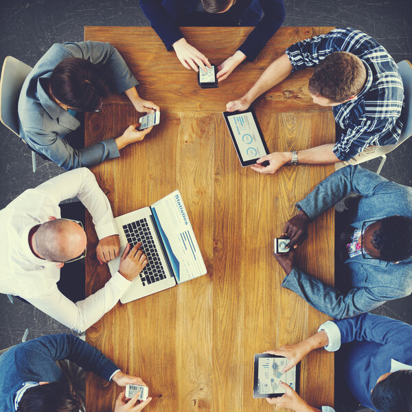 Group of Business People on Corporate Meeting