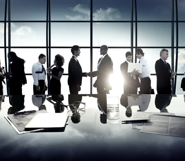 Grupo de empresários em reunião — Fotografia de Stock