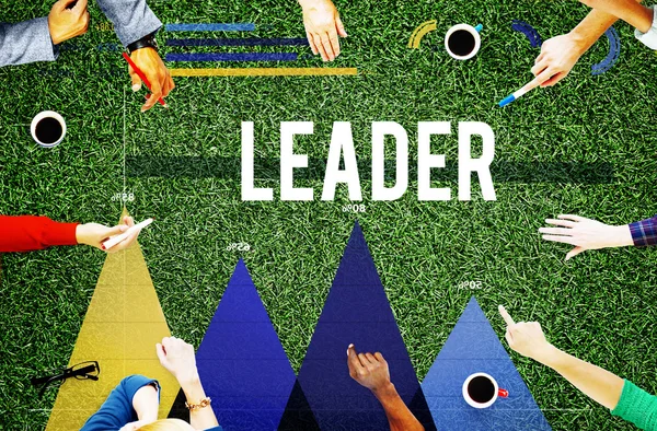Concept de leadership Leader — Photo
