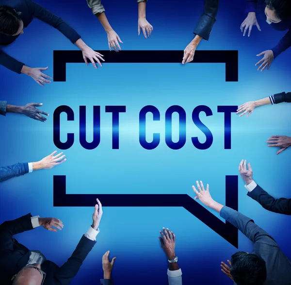 Reducir costos Reducir la recesión — Foto de Stock