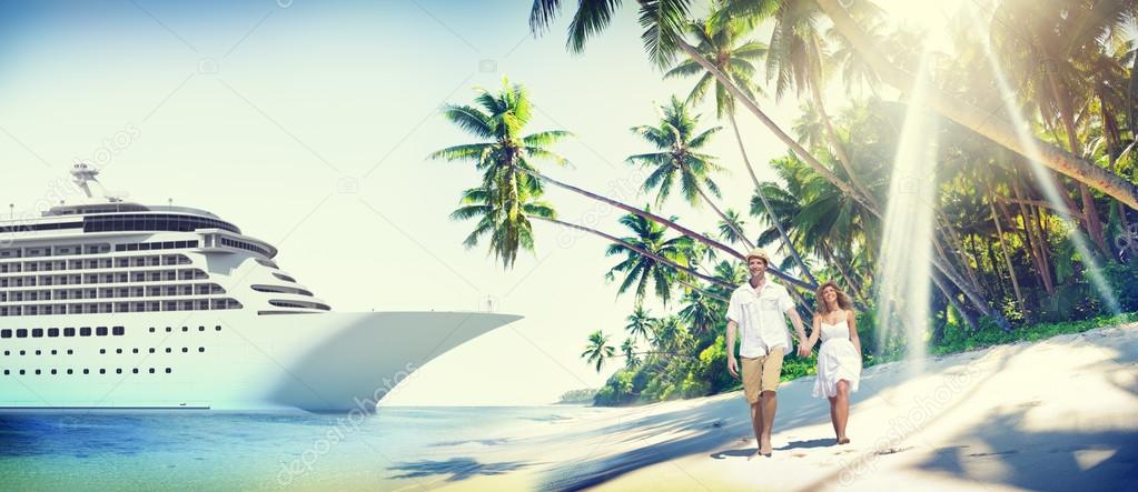 Couple Romance at Beach Concept