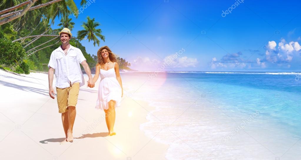 Couple Summer Honeymoon Concept