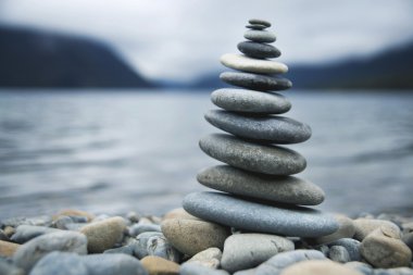 Zen Balancing Pebbles clipart