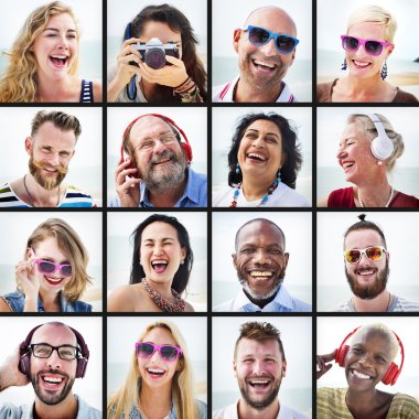 Arkadaşlar Portreler kolaj