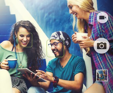Fotoğraf odak fotoğraf makinesi görünümü otofokus kavramı