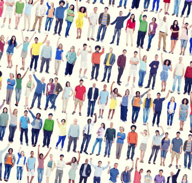 Çeşitlilik insanlar kutlama başarı