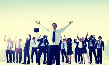 İş adamları ile çalışma fikirler