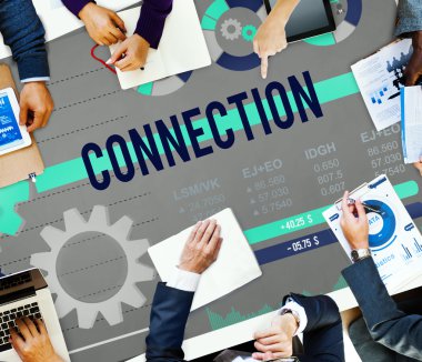 İş adamları ve bağlantı kavramı