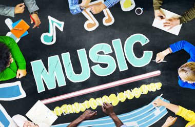 Müzik, eğlence medya kavramı