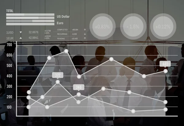 グラフの成長金融概念 — ストック写真