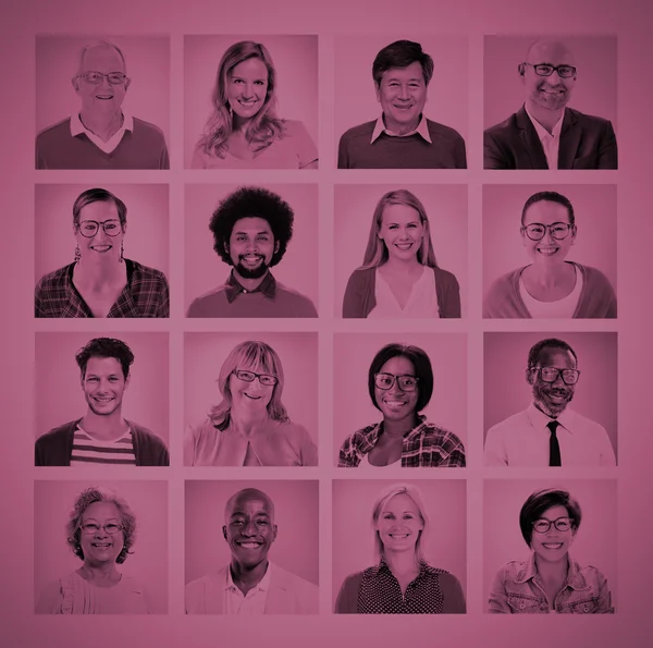 Grupp av multietnisk folk koncept — Stockfoto