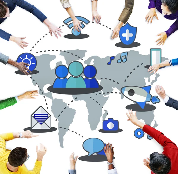 Global Communications verbinding Concept — Stockfoto