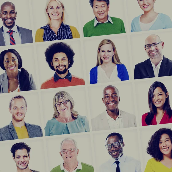 Retrato del concepto de la gente de Mult-iethnic — Foto de Stock