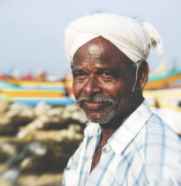 Indian Fisherman posing — Stock Photo, Image