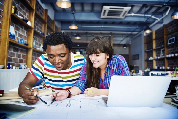 Diverse people working together — Stock Photo, Image