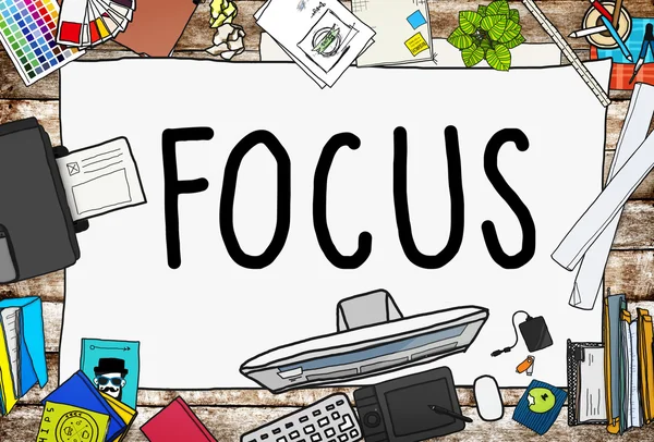 Plantilla gráfica con Focus — Foto de Stock