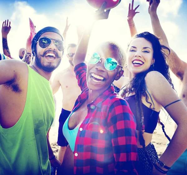 Friends at Summer Beach Party Concept — Stock Photo, Image