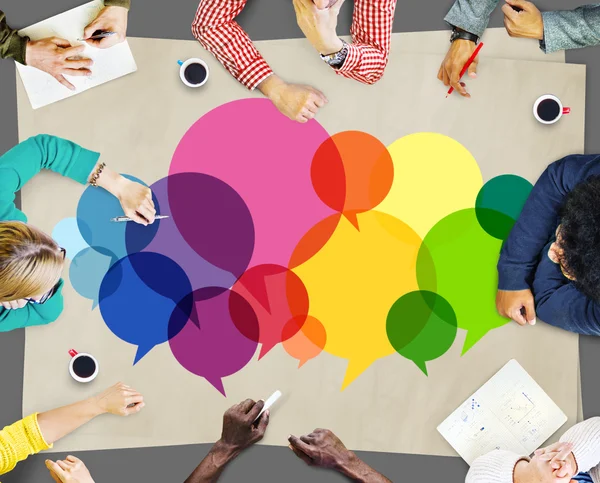 Konuşma kabarcıklar mesaj kavramı