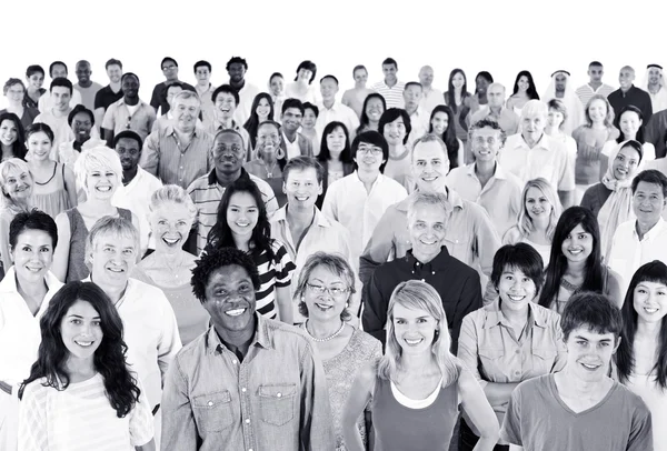 Grand groupe de personnes de la diversité — Photo