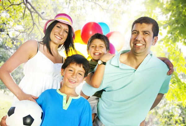 Família Felicidade Pais Férias — Fotografia de Stock