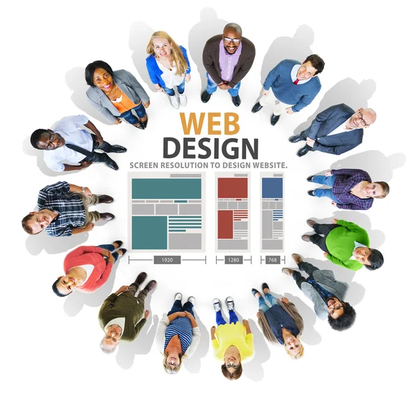 Web Design Media Information — Stock Photo, Image