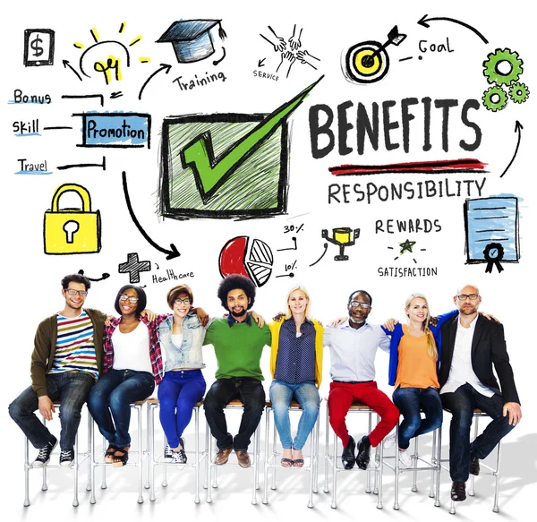 Benefits, Earning Income Concept — Stock Photo, Image