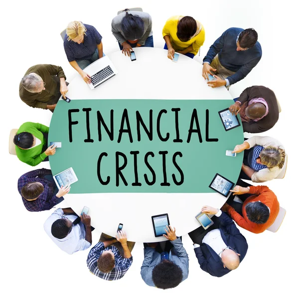 Finanskrisen konkurs Depression — Stockfoto