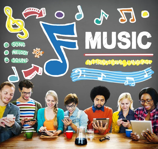 Musica, Intrattenimento Media Concept — Foto Stock