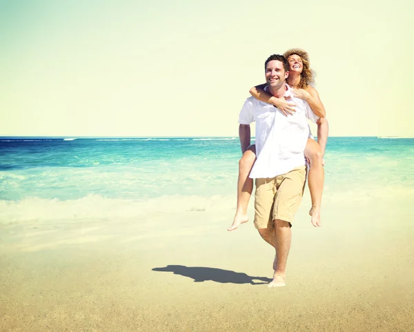 Pareja en luna de miel, Citas Concepto — Foto de Stock