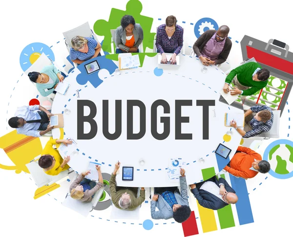 Concepto de inversión contable presupuestaria — Foto de Stock