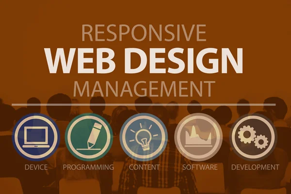 Web Design műsor-összeállítás szoftver — Stock Fotó