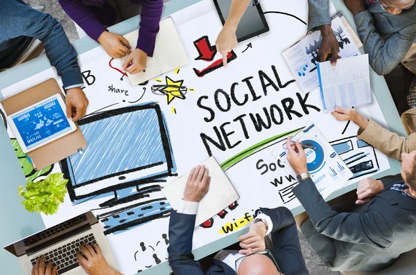 Concepto de red social — Foto de Stock