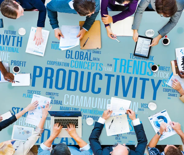 Uomini d'affari e produttività Concetto — Foto Stock