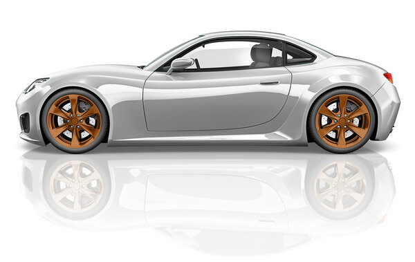 3D Sport Car Vehicle Transportation Concept