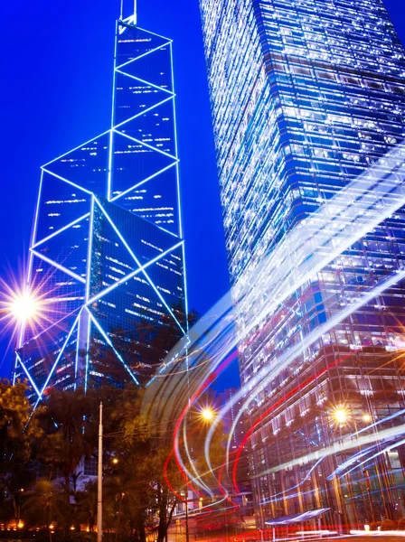 Hong Kong Neon Lights Building Concept — Stock Photo, Image