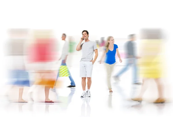 Diversity people walking — Stock Photo, Image