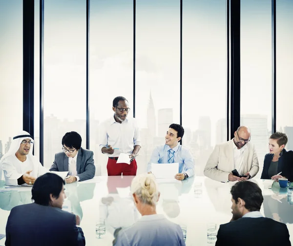 Teamdiscussie bedrijfsstrategie Planning — Stockfoto