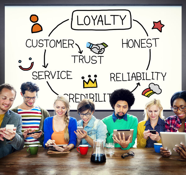 Diversity People and Customer Service Concept