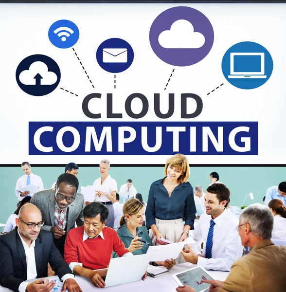 Cloud Computing en línea — Foto de Stock