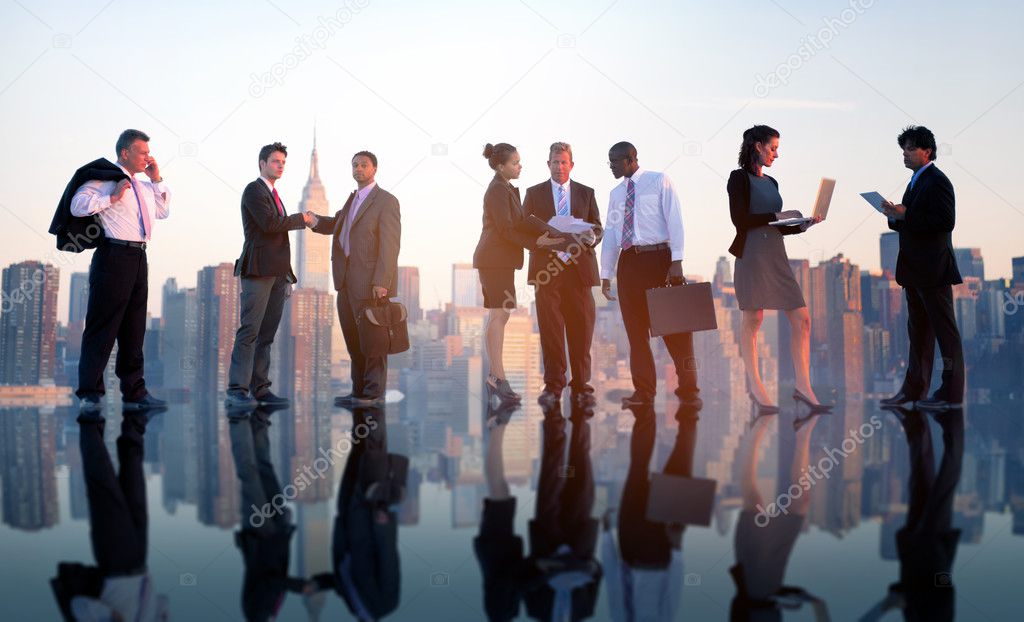 business people having corporate meeting 