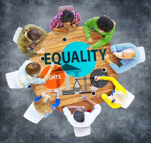 비즈니스 사람과 평등 개념 — 스톡 사진
