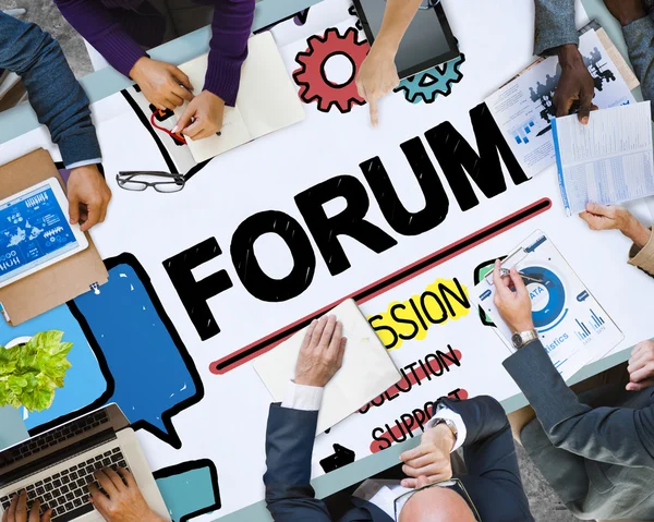 Forum Discussione Argomento — Foto Stock