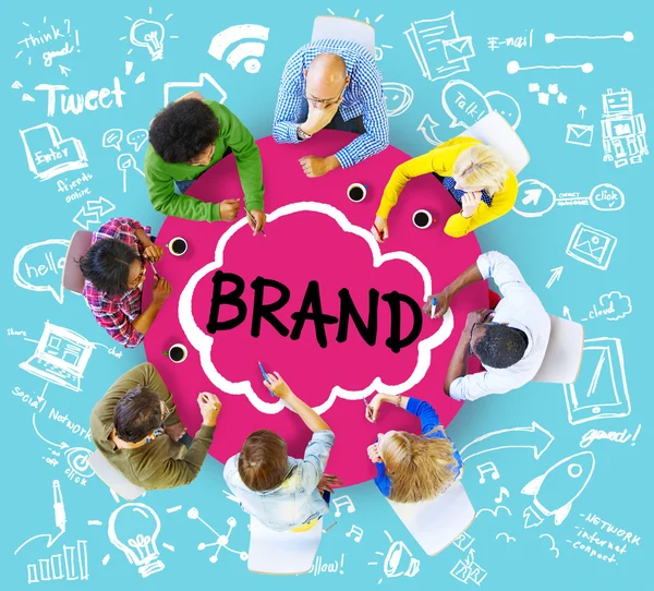 Brand Branding Concetto di connessione — Foto Stock