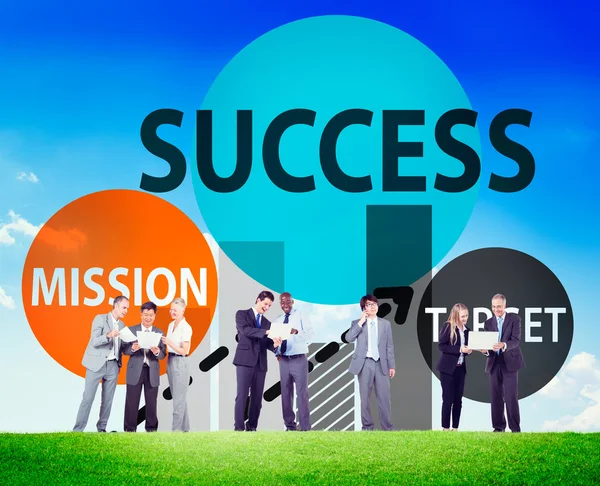 Misión de éxito Tarket Buisness Growth Concept —  Fotos de Stock