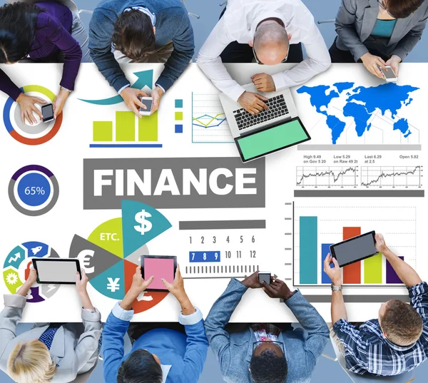 Financial Growth Strategy Plan Concept — Stock Photo, Image