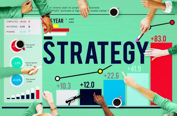 Strategie Planning proces Concept — Stockfoto