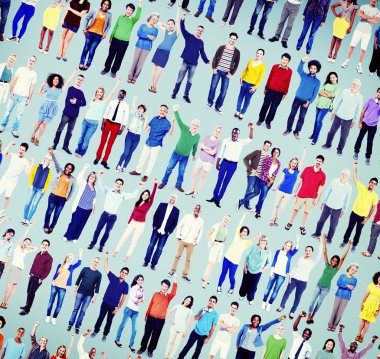 Çeşitlilik insanların başarı kutlama