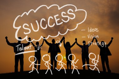 iş adamları, açık havada