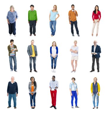 Neşeli farklı kişi